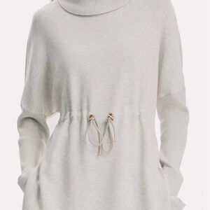 Varley Cream Cowl Neck Sweater